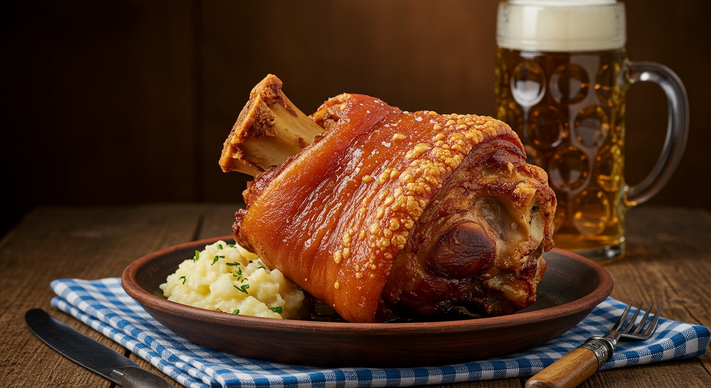 Schweinshaxe - German roasted pork knuckle
